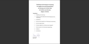 Jahreshauptversammlung