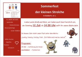 Kita Fest der kleinen Strolche in Sulzdorf
