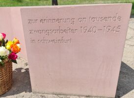 Gedenkveanstaltung zur Erinnerung an die Opfer der Zwangsarbeit in Schweinfurt