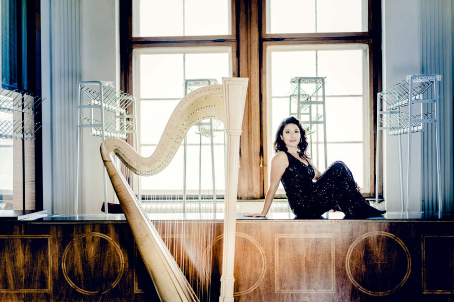 mozartfest-festival-strings-lucerne-karl-heinz-schutz-flote-anneleen-lenaerts-harfe-daniel-dodds-violine-und-leitung