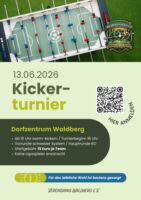 Kickertournier im Dorfzentrum Waldberg