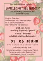 Löffelbiskuit mal anders: Kreativ-Workshop in Goßmannsdorf