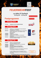 Traditioneller Festtag zu 150-jährigen Jubiläum der Feuerwehr Karbach