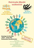 Fairtrade-Markt zum Doppeljubiläum