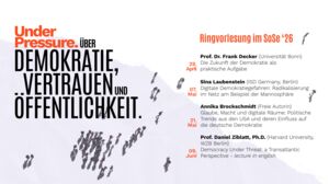 Under Pressure. Über Demokratie, Vertrauen und Öffentlichkeit.