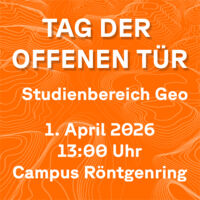 Tag der offenen Tür des Studienbereichs Geo am Campus Röntgenring