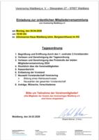 Jahreshauptversammlung Vereinsring Waldberg