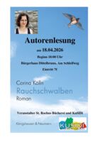 Autorenlesung zum Roman Rauchschwalben