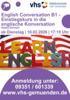 English Conversation B1 - Einstiegskurs in die englische Konversation