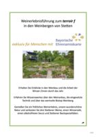 Weinerlebnisführung zum terroir f in Karlstadt-Stetten - Exklusiv für Inhaber der Ehrenamtskarte