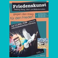 Friedenskunst: Gesang-, Klang-, Wort- und Bildbotschaften gegen Krieg und für Frieden