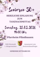 Einladung zum Tanznachmittag im Neuen Jahr