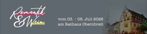 Romantik & Wein - 03. bis 05. Juli 2026 am Rathaus Obernbreit