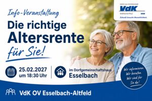 Info-Veranstalung zum Thema Altersrenten: 