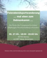 Feierabendsportwanderung: … mal eben zum Hahnenkamm …