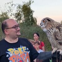 Jäger der Nacht in der Kiesgrube