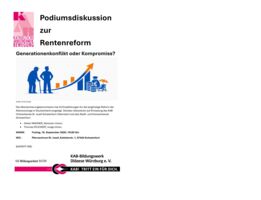 Generationenkonflikt oder Kompromiss? Podiumsdiskussion zur Rentenreform