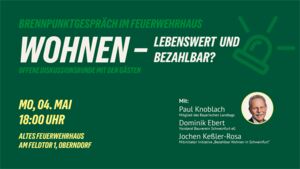 Diskussionsrunde: Wohnen – lebenswert und bezahlbar
