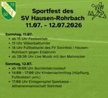 Buchentalcrosslauf mit Sportfest SV Hausen-Rohrbach