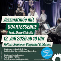 Jazz Matinee mit QUARTESSENCE feat. Marie Kinkelin in der Kulturscheune Erlabrunn