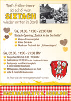 Sixtach - Sixtach-Fest kehrt zurück in die Dorfmitte