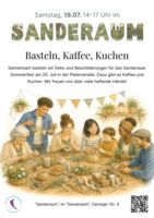Basteln, Kaffee, Kuchen in der Sanderau